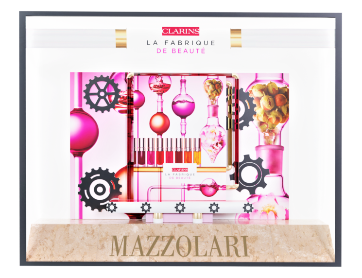 La Fabrique de Beauté Clarins al temporary store Mazzolari durante la Fashion Week di Milano