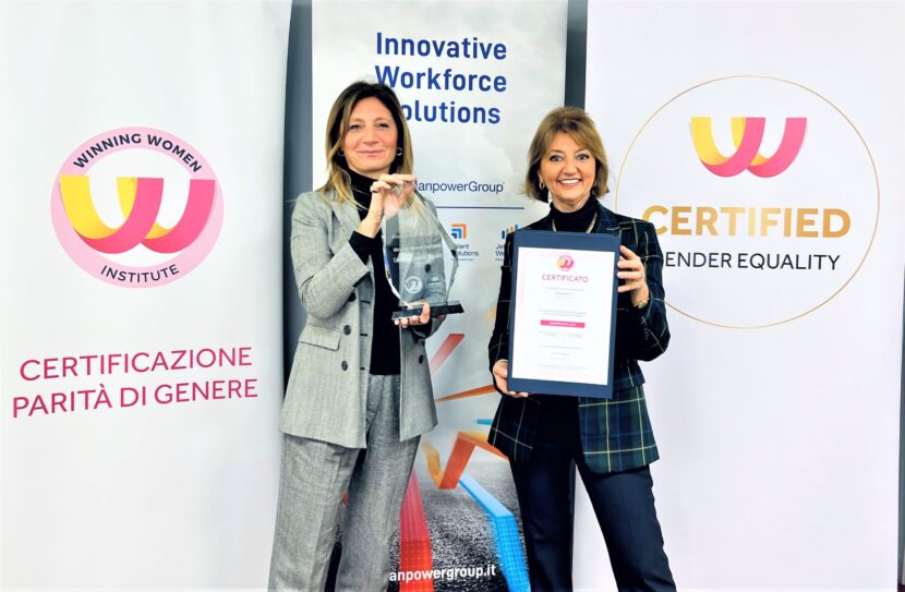 Winning Women Institute certifica Manpowergroup Italia. Sempre di piú le aziende che puntano sulla parità di genere