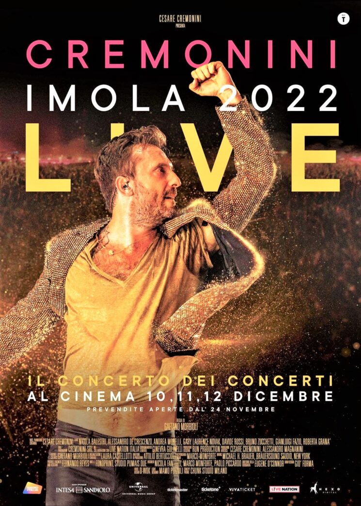 Cremonini Imola 2022 live, al cinema l’imperdibile magica notte