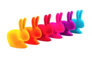 Qeeboo: Rabbit Chair velvet finish
