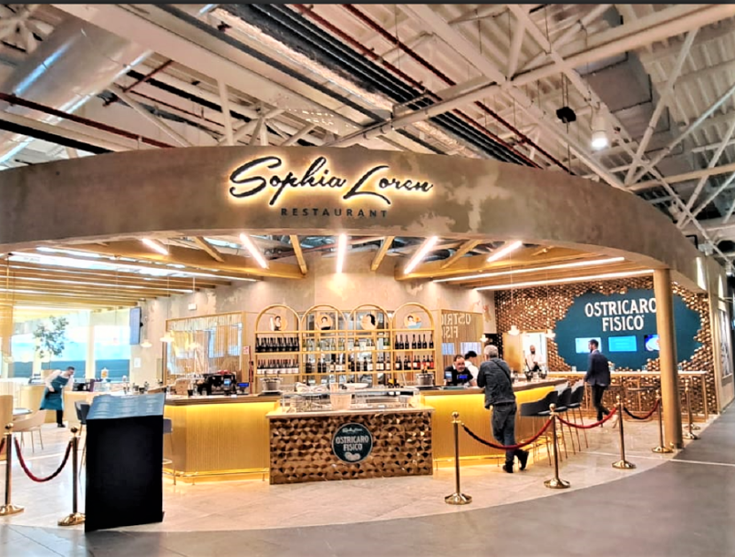 Sophia Loren Restaurant quadrupla e apre all’aeroporto internazionale di Roma Fiumicino
