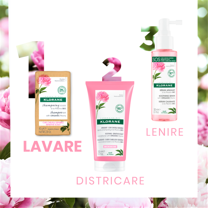 Klorane: La Peonia Bio in formato #waterless