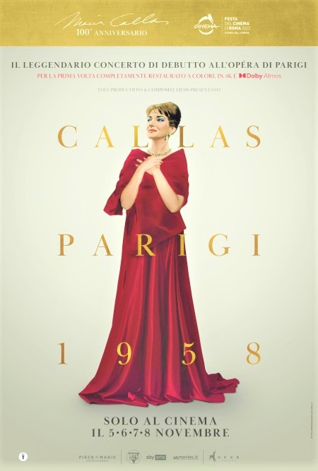 CALLAS - PARIGI, 1958 nei cinema il 6, 7 e 8 novembre e in sale selezionate il 5 novembre