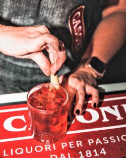 Negroni Casoni, l’iconico cocktail rosso rubino