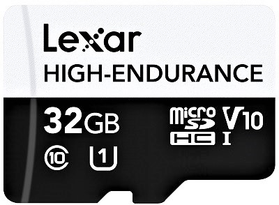 LEXAR High-Endurance microSDHC/microSDXC UHS-I le memory card per registrare video fino a 12.000 ore