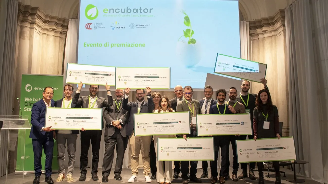 Encubator 2^ edizione: premiate le 9 startup in ambito sostenibilità