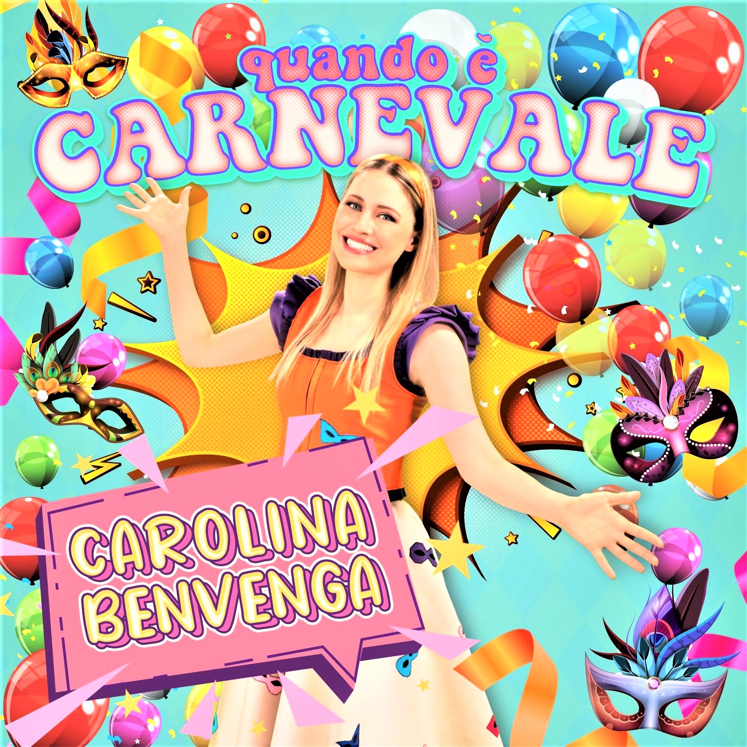 Carolina Benvenga: è online il nuovo coloratissimo video “Quando è carnevale”