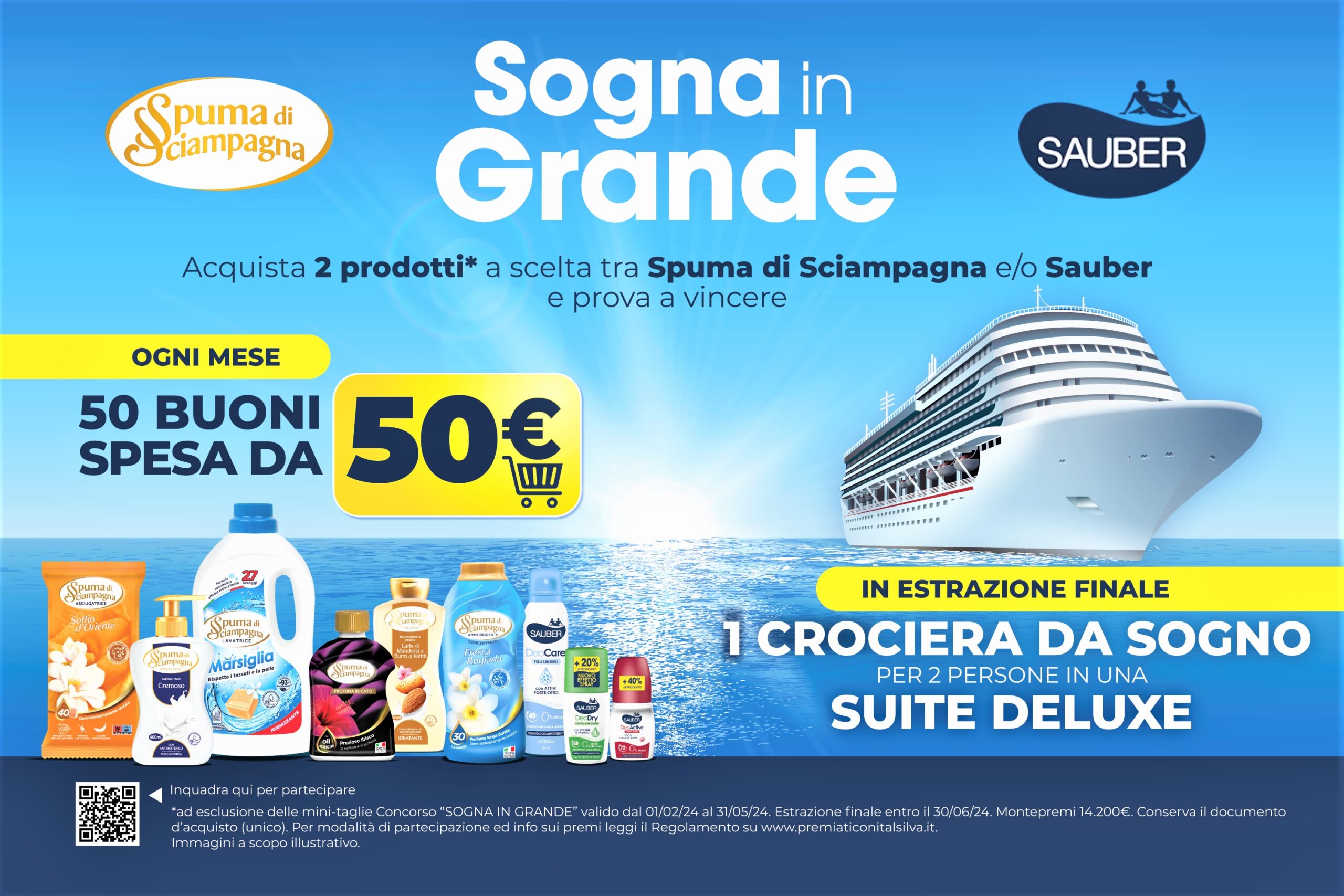 “SOGNA IN GRANDE”, al via il concorso a premi