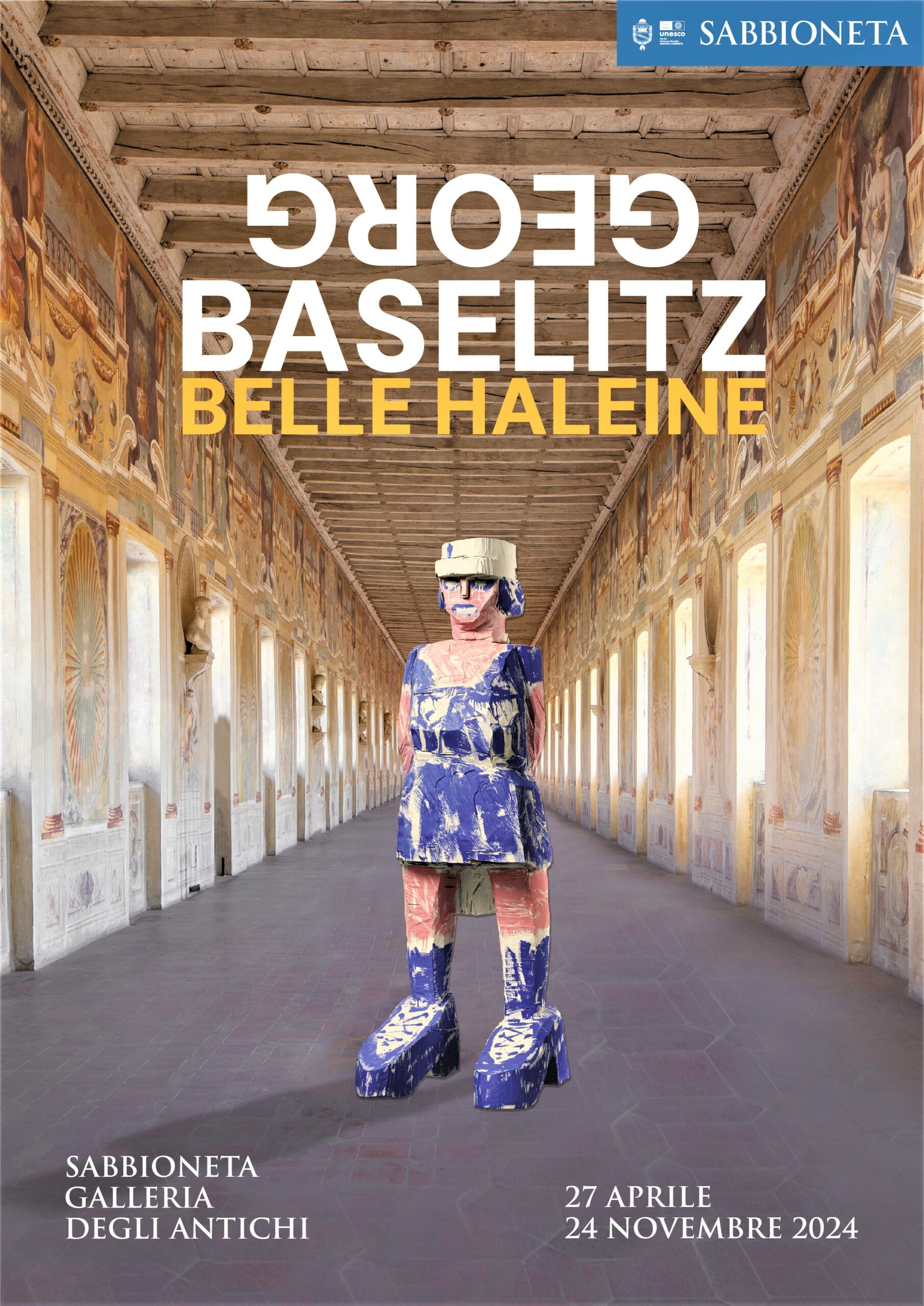Belle Haleine di Georg Baselitz, in mostra alla Galleria degli Antichi di Palazzo Giardino a Sabbioneta