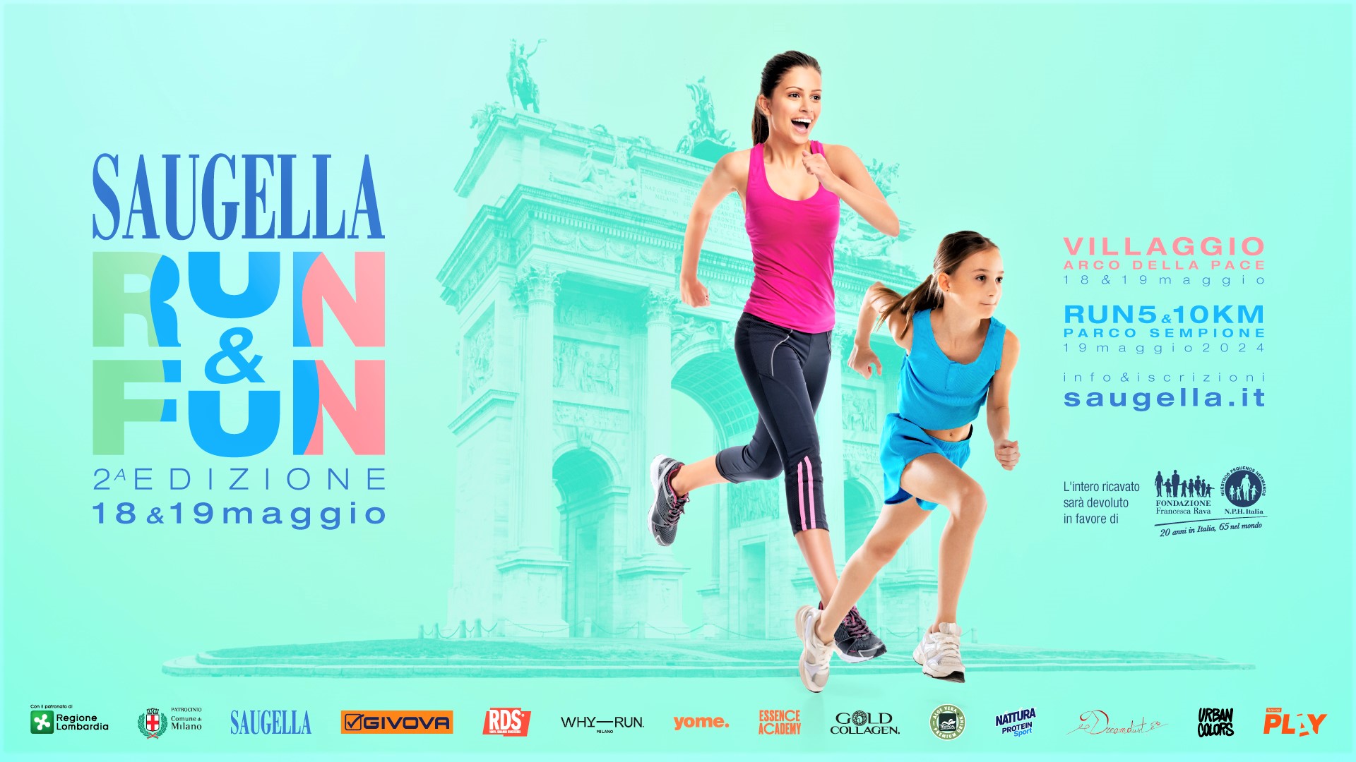 Saugella Run & Fun ritorna a Milano più colorata che mai il 18 e 19 maggio 2024