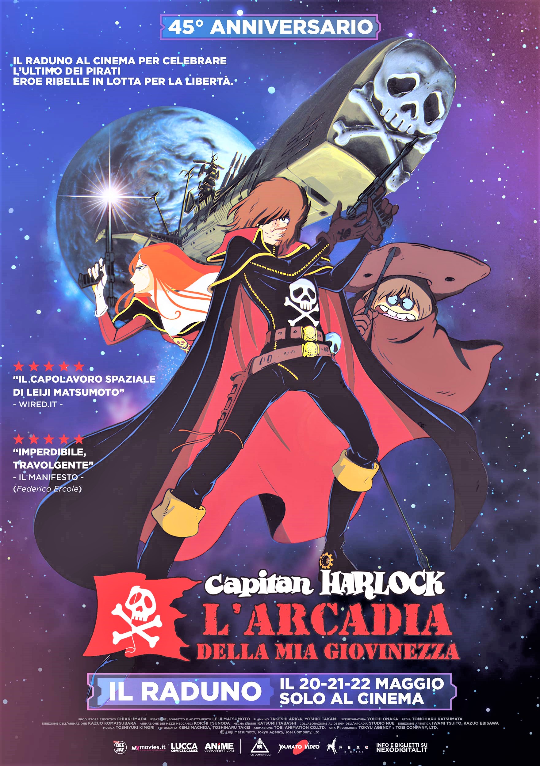 Capitan Harlock. L’arcadia della mia giovinezza, un attesissimo ritorno al cinema