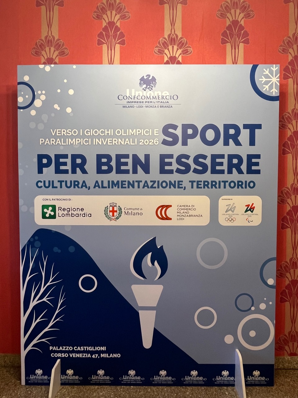 Sport per Ben Essere, valori e sana alimentazione dello sportivo, evento a Milano a Palazzo Castiglioni