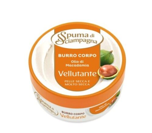 Nuovo Burro Corpo Spuma di Sciampagna Macadamia
